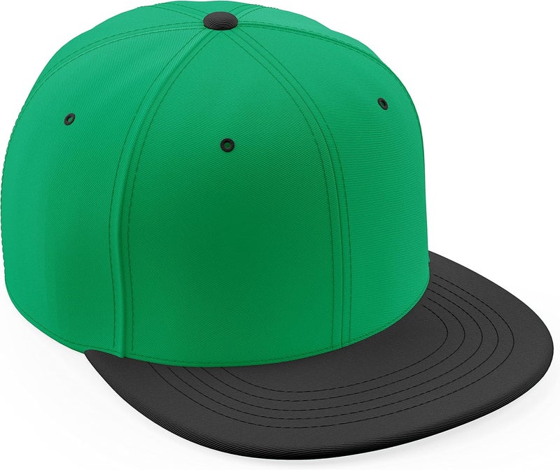 Daxton Store Classic Blank Snapback Flat Bill Visor Hat Cap One Size Adjustable Back - Image 1